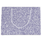 グラムラベンダー薄紫パープルグリッター          ラージペーパーバッグ (正面)
