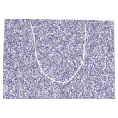 グラムラベンダー薄紫パープルグリッター          ラージペーパーバッグ (裏面)