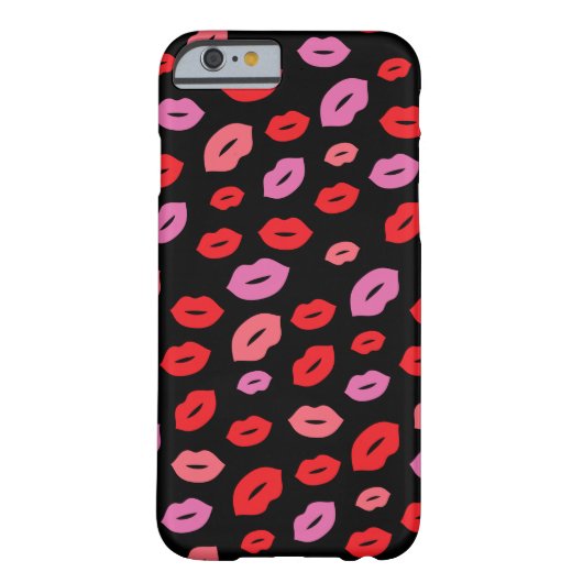 グラムリッププリント美しいピンク/赤/黒 Case-Mate iPhoneケース (裏面)