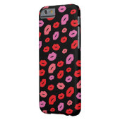 グラムリッププリント美しいピンク/赤/黒 Case-Mate iPhoneケース (裏面左)