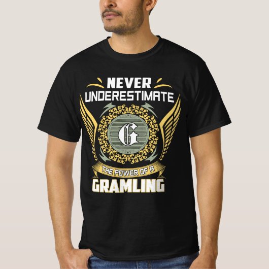 グラムリングの力を過小評価するな Tシャツ (正面)