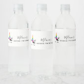 グラムレインボーユニコーンバースデーパーティー ペットボトルラベル (ボトル)