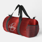 グラムレッドつや消しメタルグレーホワイトモノグラム ダッフルバッグ (右コーナー)