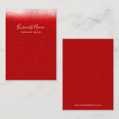 グラムレッドイヤリングジュエリー展 名刺 (正面/裏面)