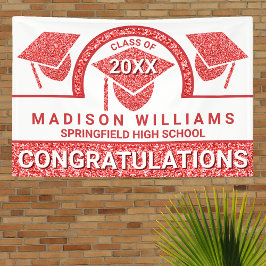 グラムレッドキャップ卒業祝い 横断幕