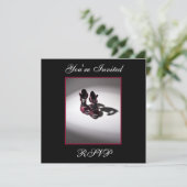 グラムレッドバースデーパーティースクエア招待状 招待状 (スタンド正面)