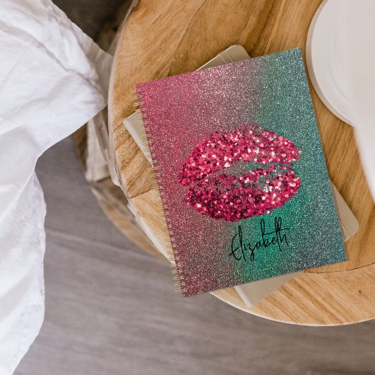 グラムレッドモダングリタリーキスリップスティックのインプリント プランナー手帳