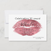 グラムレッドリップス 招待状 (正面)