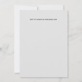 グラムロセゴールドDECOウェディング招待シックモダン (裏面)