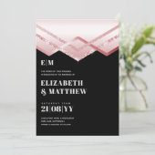 グラムロセゴールドDECOウェディング招待シックモダン (スタンド正面)