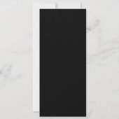 グラムロックンロールスター誕生日VIPチケット ブルー 招待状 (裏面)