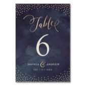 グラム夜金ゴールド結婚書道表番号 テーブルナンバー (裏面)