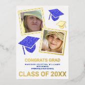 グラム大学大学院水陸海軍写真部卒業生 箔招待状 (正面)