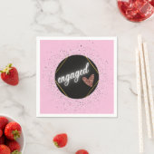 グラム婚約したパステル スタンダードカクテルナプキン (インサイチュ)