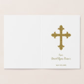 グラム実在金箔ガールファースト聖餐式 箔カード (内部)