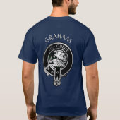 グラム氏族の紋章&タータンTシャツ Tシャツ (裏面)