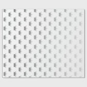 グラム王室のシルバークラウンプリンセスホワイトVIP ラッピングペーパー (フラット)