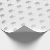 グラム王室のシルバークラウンプリンセスホワイトVIP ラッピングペーパー (角)