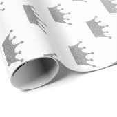 グラム王室のシルバークラウンプリンセスホワイトVIP ラッピングペーパー (ロールコーナー)