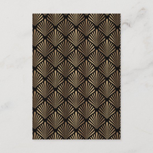 グラム王室のローアリング20のアールデコ結婚詳細 エンクロージャーカード (裏面)