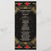 グラム王室の金ゴールドブラックカジノトランプのポーカー結婚ズ プログラム (正面)