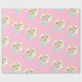 グラム白熱［赤熱］光を放つカップケーキ ラッピングペーパー (フラット)