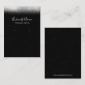 グラム白黒イヤリングジュエリーディスプレイ 名刺 (正面/裏面)