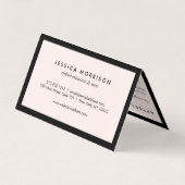 グラム睫毛クラシックサロンラッシュアフターケアピンク 名刺 (裏面)