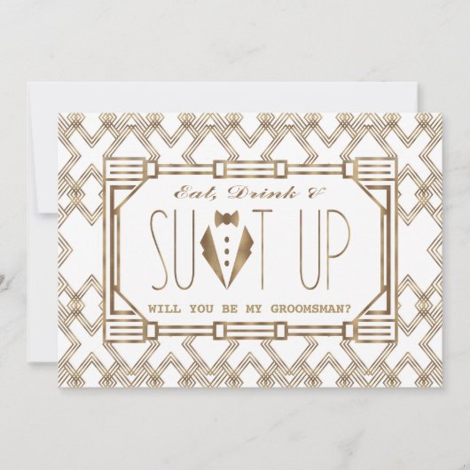 グラム素晴らし・ギャツビーが俺のグロムスマンになるだろうな 招待状 (正面)