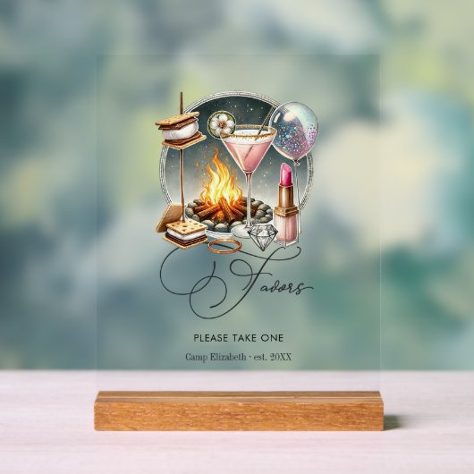 グラム素朴シックキャンプブライドウィズィーズ アクリルサイン (ニュートラル)