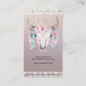 グラム素朴ボホフローラカウカントリースカルシック 名刺 (裏面)