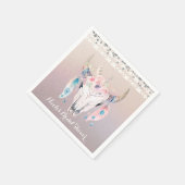 グラム素朴ボホフローラカウスカルシックパーティー スタンダードカクテルナプキン (角)