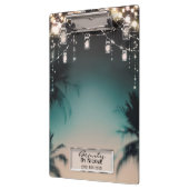 グラム素朴メイソンジャールライツグラムパーソナライズされた クリップボード (左)