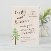 グラム素朴結婚式招待状 招待状 (スタンド正面)