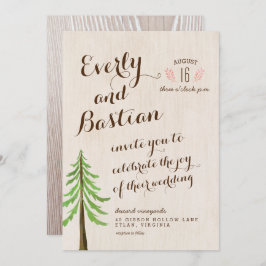 グラム素朴結婚式招待状 招待状