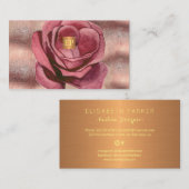 グラム豪華ダスティバラフローラモノグラム 名刺 (正面/裏面)