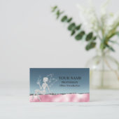 グラム赤面ピンクシルバーグリッターフェアリー 名刺 (スタンド正面)