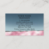 グラム赤面ピンクシルバーグリッターフェアリー 名刺 (裏面)