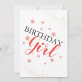 グラム赤面ピンクスパバースデーパーティー 招待状 (裏面)