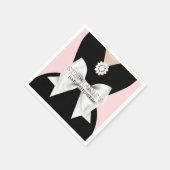 グラム赤面ピンクファンシーティファニーテーマベビーシャワー スタンダードカクテルナプキン (角)