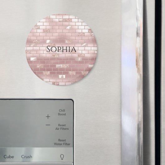 グラム赤面ピンクブリック マグネット (インサイチュ (冷蔵庫))