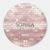 グラム赤面ピンクブリック マグネット (正面)