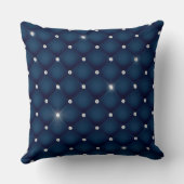 グラム輝エレガントくタフテッドダイヤモンドネイビーブルー クッション (裏面)