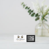 グラム金ゴールドアイラッシュブロウ美しいバーアポイントメント スキニー名刺 (スタンド正面)