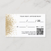 グラム金ゴールドアイラッシュブロウ美しいバーアポイントメント 名刺 (裏面)