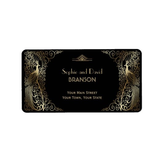 グラム金ゴールドアールデコピークス結婚ズ ラベル (正面)