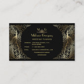 グラム金ゴールドアールデコピーコックスプロフェッショナルモノグラム 名刺 (裏面)