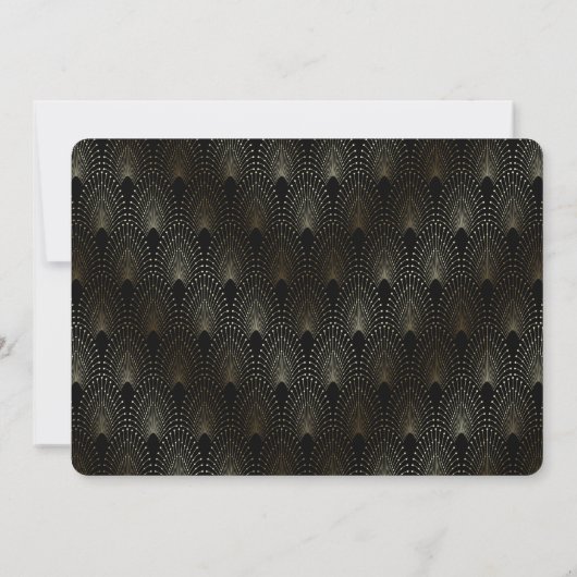 グラム金ゴールドアールデコピーコックス大晦日 招待状 (裏面)