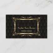 グラム金ゴールドアールデコ素晴らしギャツビープロフェッショナル 名刺 (正面)