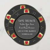 グラム金ゴールドカジノラスベガストランプのポーカーチップス結婚 セーブザデート (正面/裏面)